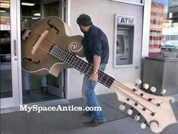 The largest mandolin ever, not easy to walk in the store with it
