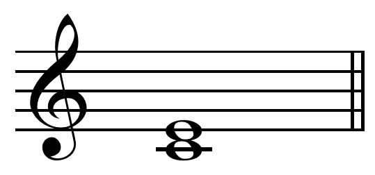 Music notation showing a 3rd interval