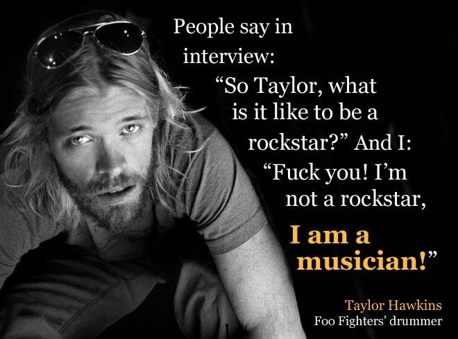About being a rockstar vs. being a musician