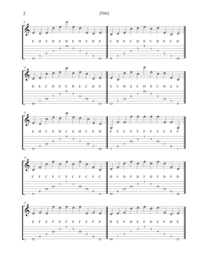 Fretboard exercises ZOT Zin Guitar Lessons
