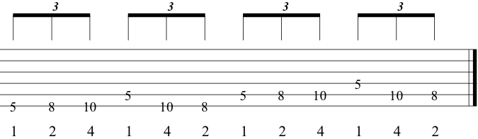 Ascending Example 2 on the Bass Strings