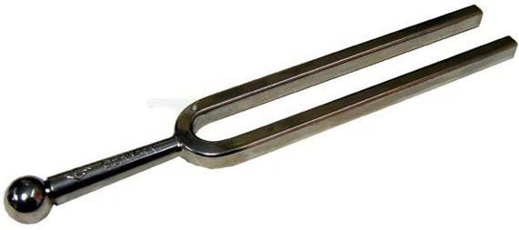 A tuning fork. 