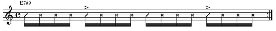 16th note displacement exercise 1