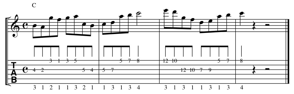 String skip soloing examples