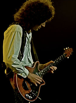 Brian May performing Live with Queen