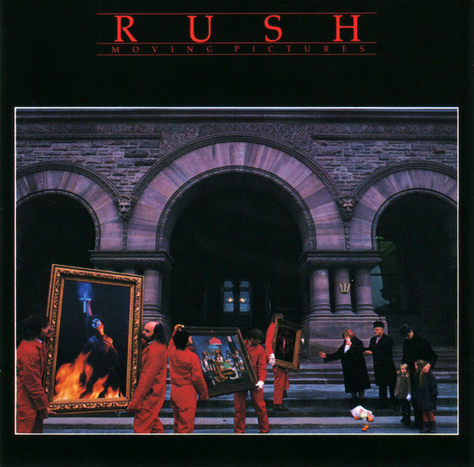 The cover of the Rush Moving Pictures album