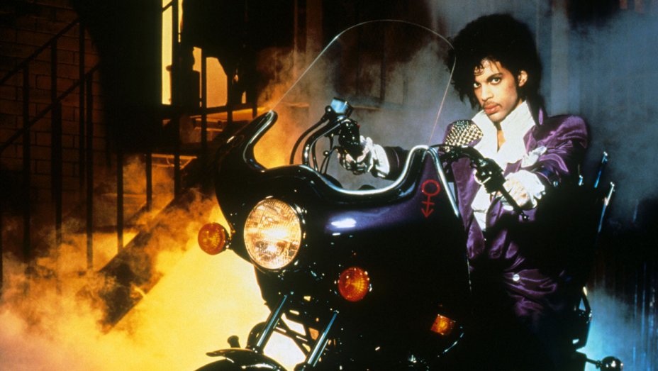 A beautiful shot of Prince from the Purple Rain movie