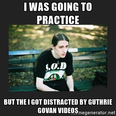 Watching Guthrie Govan videos indeed can get addicting