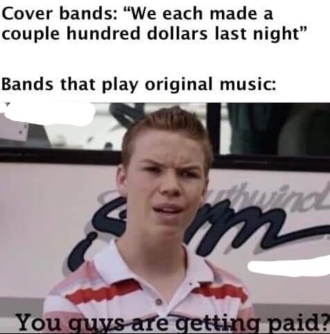 Cover Band Income