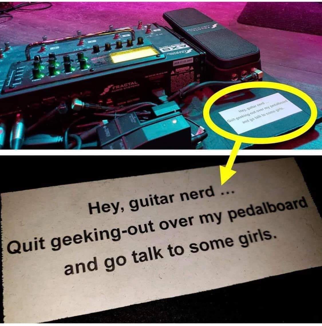 I should do that with my pedal boards