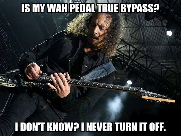 Yes, I don't think I can name 1 Metallica guitar solo that doesn't have wah. 