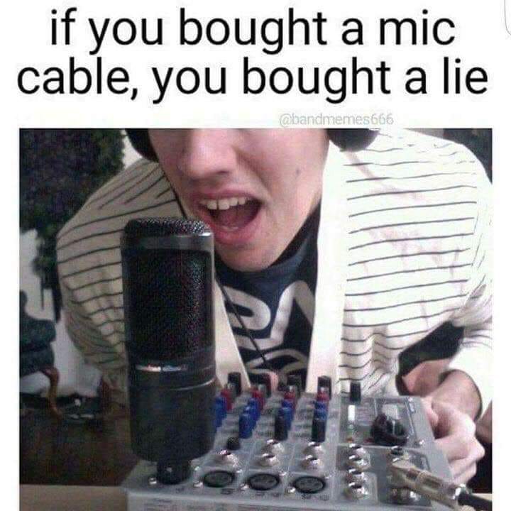 Because Mic Cables Are overrated