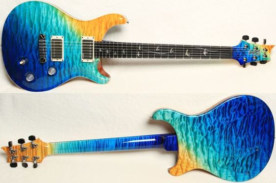 Look at those amazing colors on this PRS. 