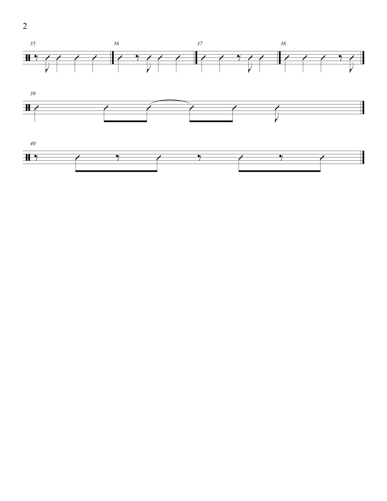Simple Beginner's Rhythms with 8ths and rests