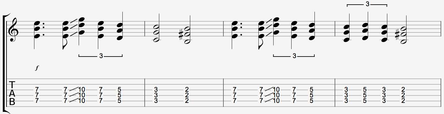 This is how Jack White plays the well-known Seven Nation Army riff. 