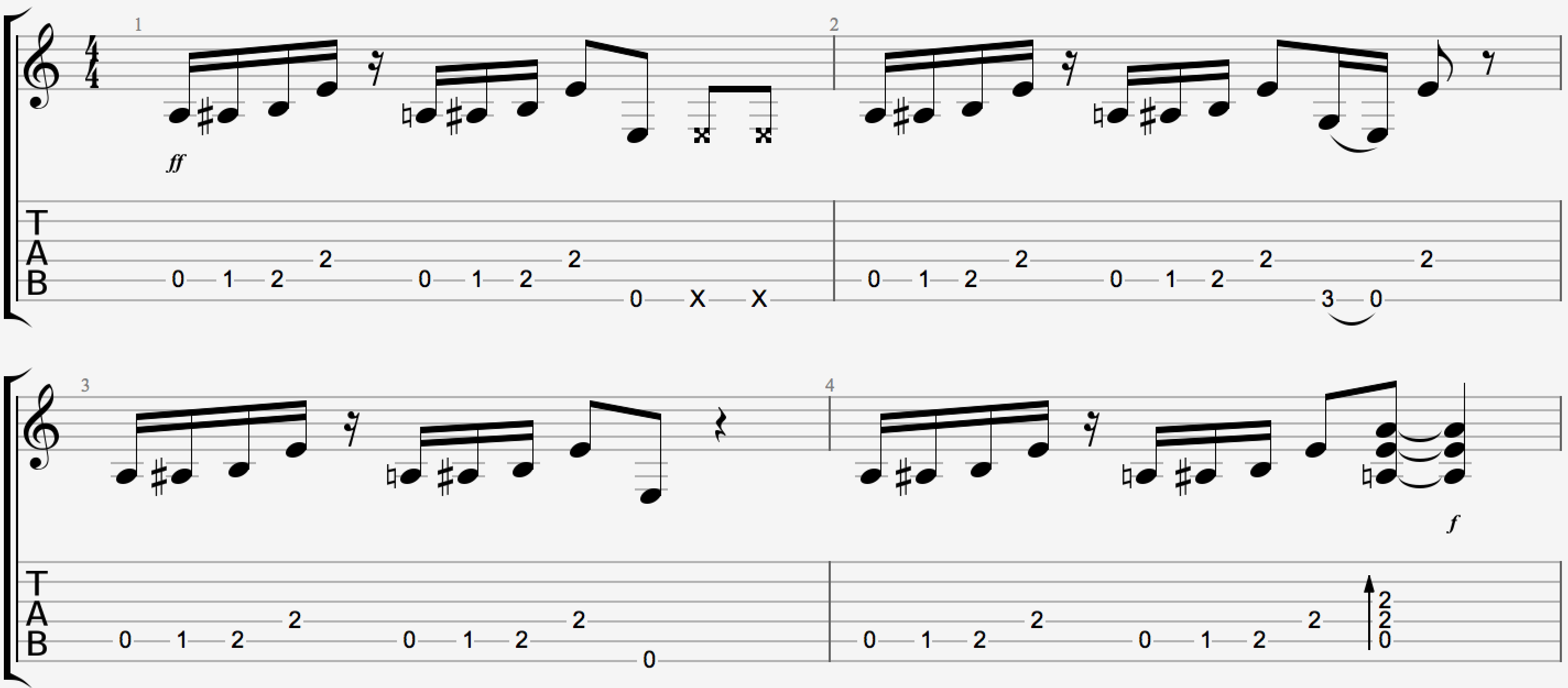 Lots of cool chromaticism in Walk This Wat
