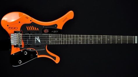 Futuristic Orange Guitar