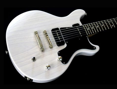 Timeless and elegant white guitar