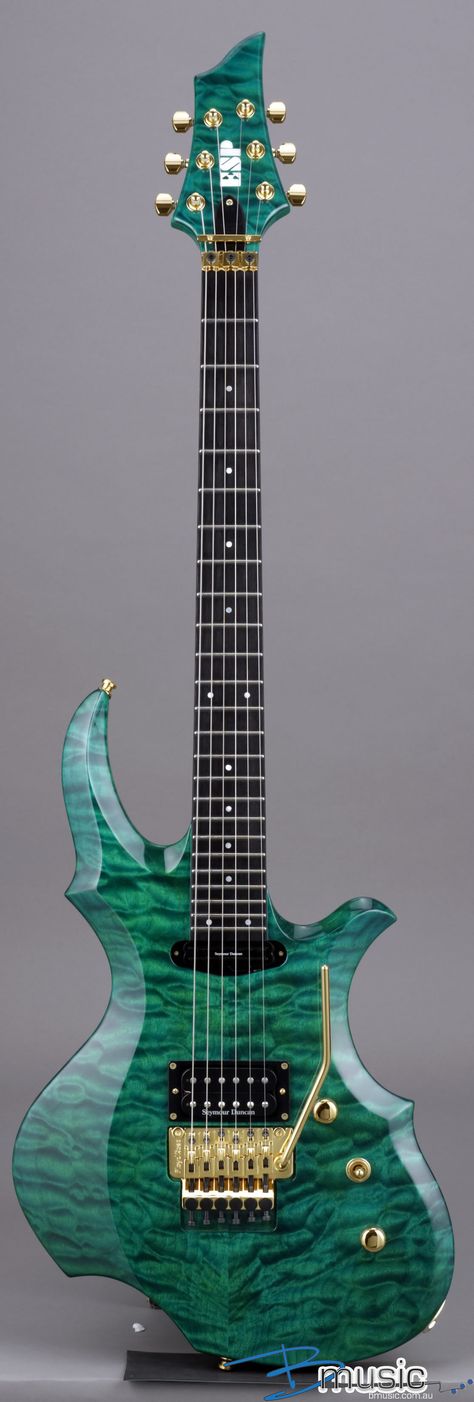 Medieval Green Guitar